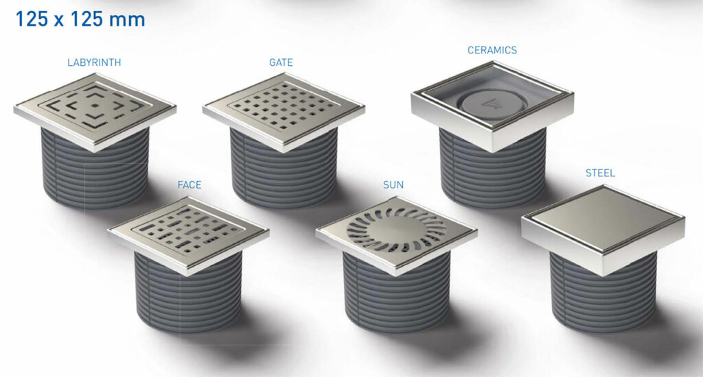 CHUDEJ INDOOR FLOOR DRAIN GRIDS 125X125