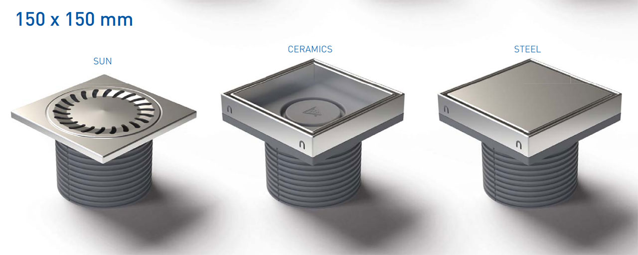 CHUDEJ INDOOR FLOOR DRAIN GRIDS 150X150