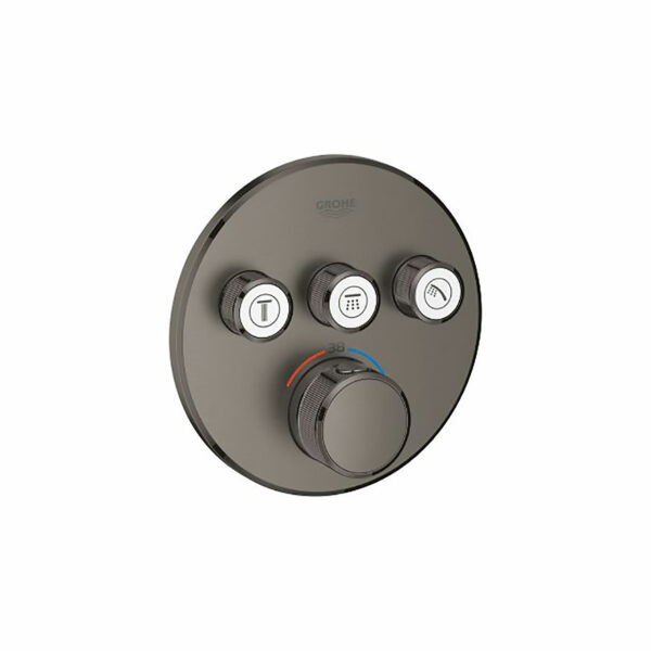 GROHTHERM SMARTCONTROL ΙΙΙ ΑΝΑΜΕΙΚΤΙΚΗ ΜΠΑΤΑΡΙΑ ΜΕ ΘΕΡΜΟΣΤΑΤΗ BRUSHED HARD GRAPHITE 29121AL0 GROHE