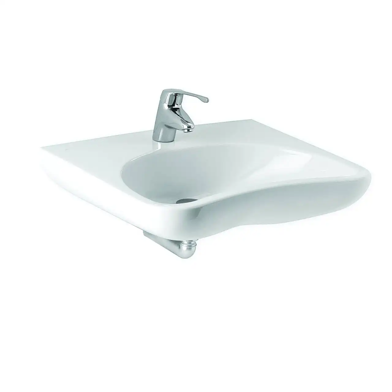 ΕΡΓΟΝΟΜΙΚΟΣ ΝΙΠΤΗΡΑΣ 64x55CM ΛΕΥΚΟΣ FAYANS H8137140001771 ROCA