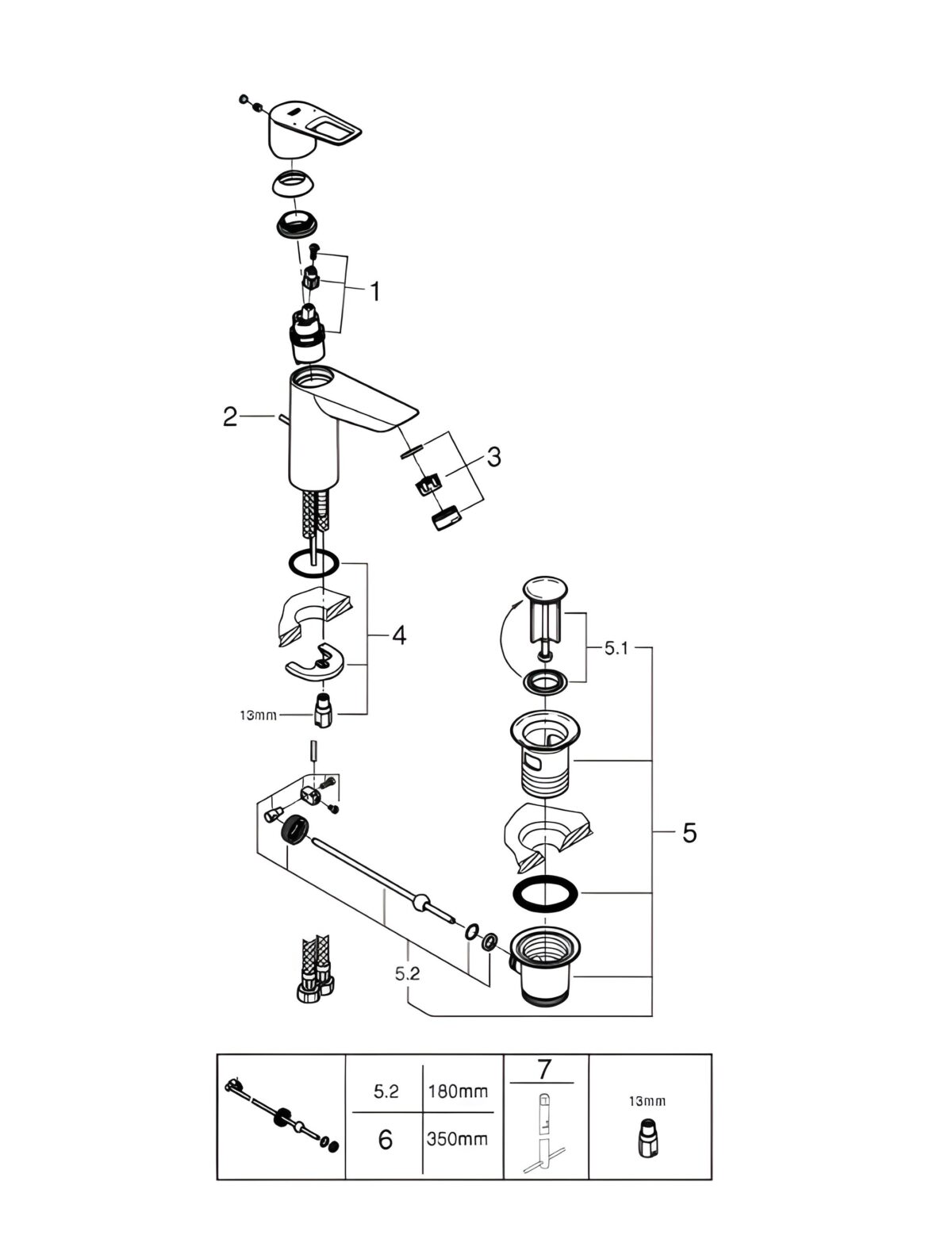 ΜΠΑΤΑΡΙΑ ΝΙΠΤΗΡΑ BAULOOP M-ΜΕΓΕΘΟΣ 23762001 GROHE - Image 5
