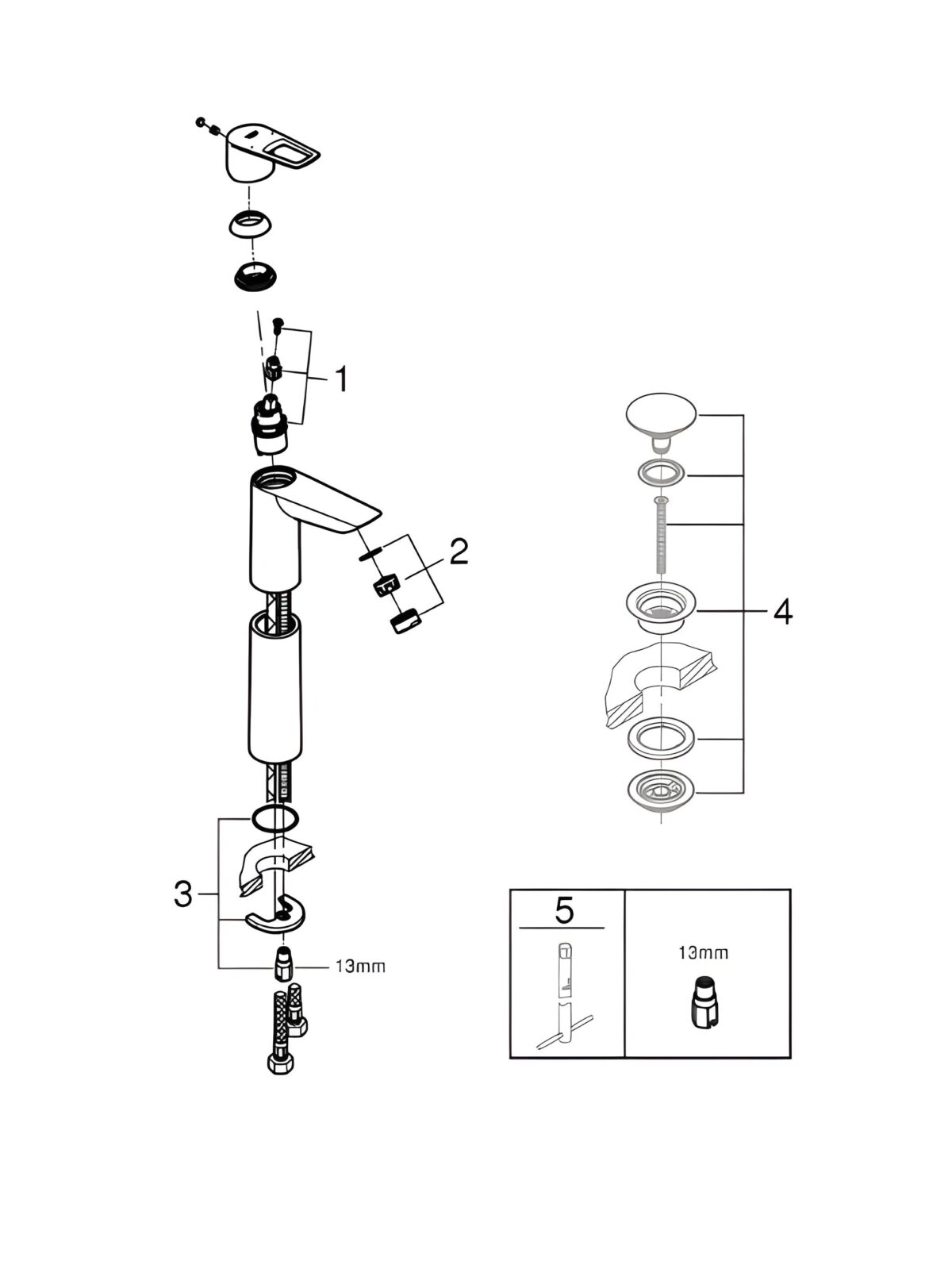 ΑΝΑΜΕΙΚΤΙΚΗ ΜΠΑΤΑΡΙΑ ΝΙΠΤΗΡΑ BAULOOP XL 23764001 GROHE