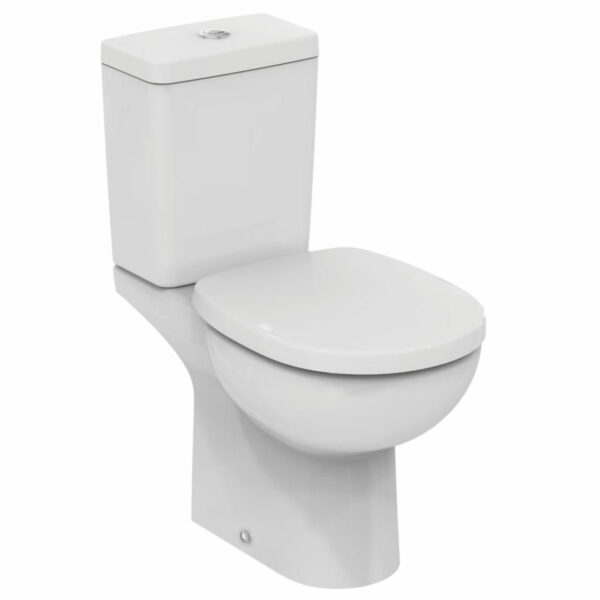ΣΕΤ ΛΕΚΑΝΗ CONNECT CLASSIC ΧΑΜΗΛΗΣ ΠΙΕΣΗΣ ΠΙΣΩ ΣΙΦΩΝΙ S/C 4 ΤΜΧ E804801 IDEAL STANDARD