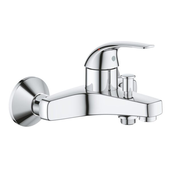 GROHE BAUCURVE ΜΙΚΤΗΣ ΛΟΥΤΡΟΥ ΜΕ ΕΝΑ ΜΟΧΛΟ 1/2″ 23599000 GROHE