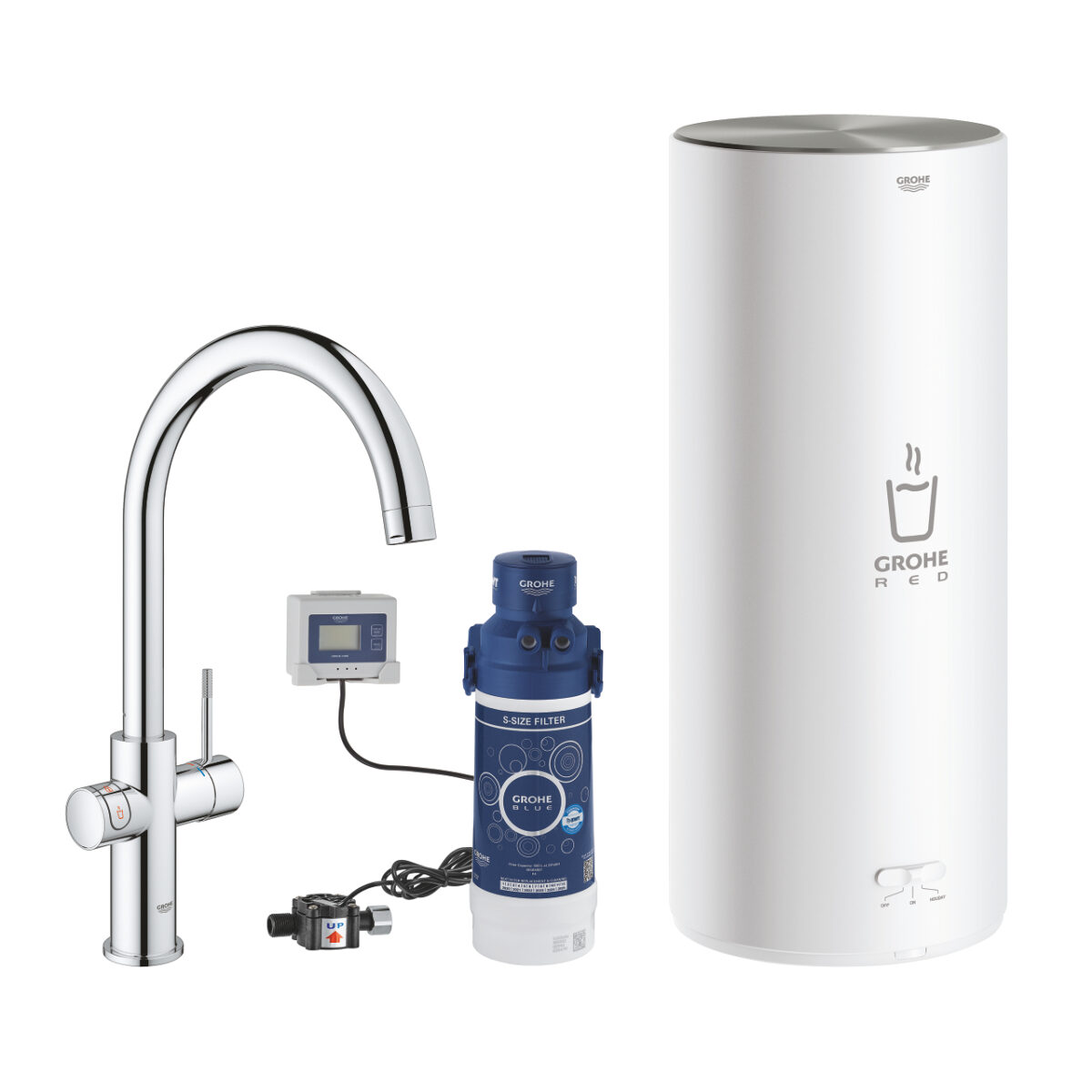ΒΡΥΣΗ ΚΑΙ ΜΠΟΪΛΕΡ RED DUO L SIZE ΧΡΩΜΕ C-SPOUT 30079001 GROHE