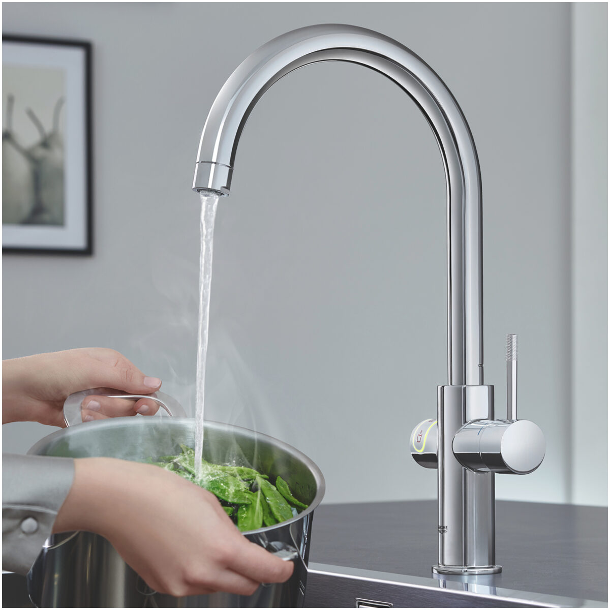 ΒΡΥΣΗ ΚΑΙ ΜΠΟΪΛΕΡ RED DUO L SIZE ΧΡΩΜΕ C-SPOUT 30079001 GROHE