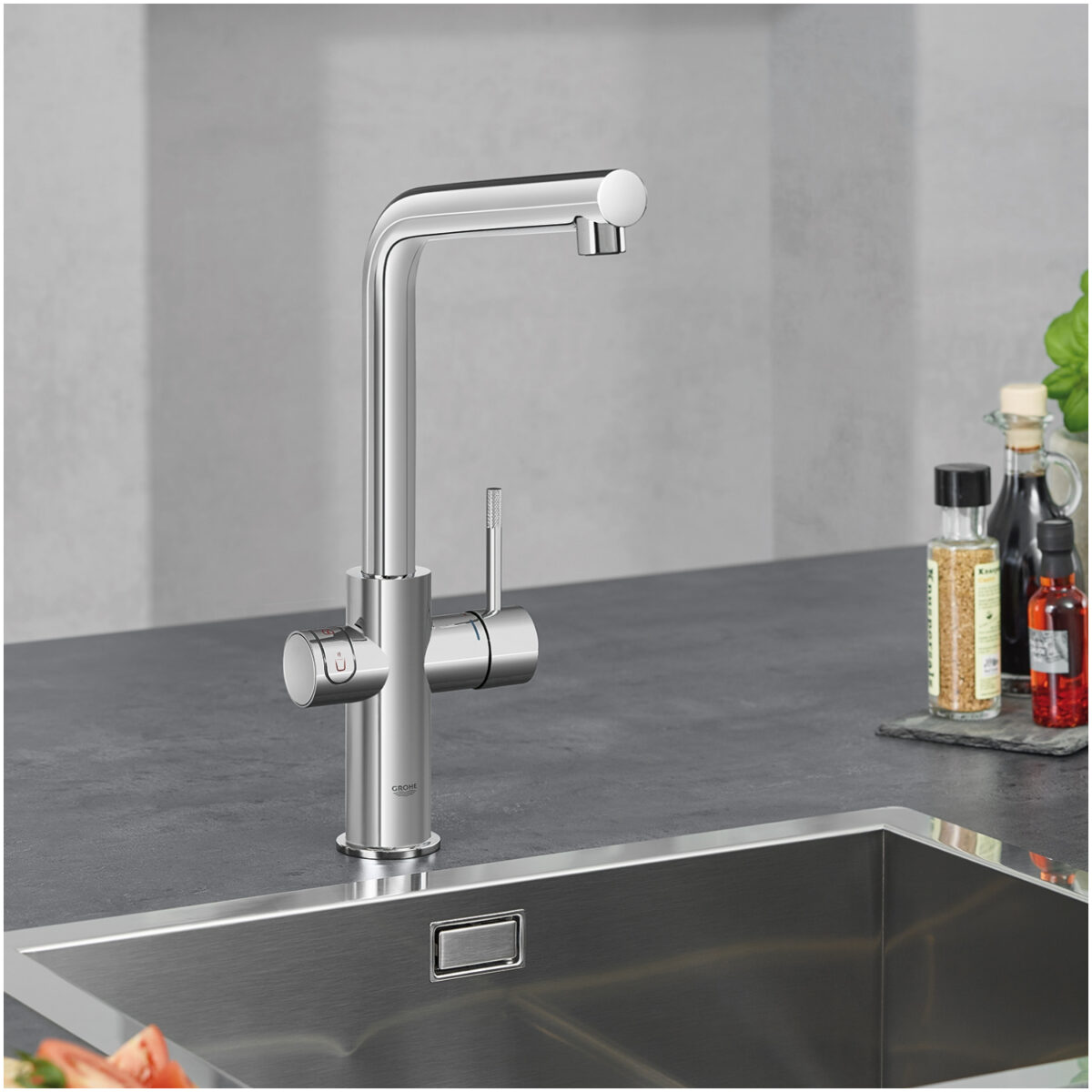 ΒΡΥΣΗ ΚΑΙ ΜΠΟΪΛΕΡ RED DUO L SIZE ΧΡΩΜΕ L-SPOUT 30325001 GROHE