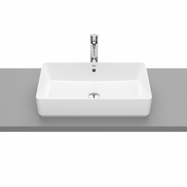 ΝΙΠΤΗΡΑΣ THE GAP SQUARE 60x37CM ΟΡΘΟΓΩΝΙΟΣ ΛΕΥΚΟΣ ΕΛΕΥΘΕΡΗΣ ΤΟΠΟΘΕΤΗΣΗΣ A3270Y2000 ROCA