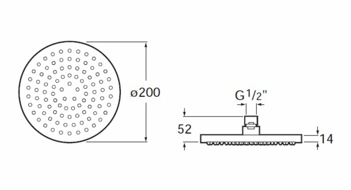 ΚΕΦΑΛΗ ΝΤΟΥΣ RAINSENSE Φ20 ΧΡΩΜΕ A5B2150C00 ROCA - Image 2