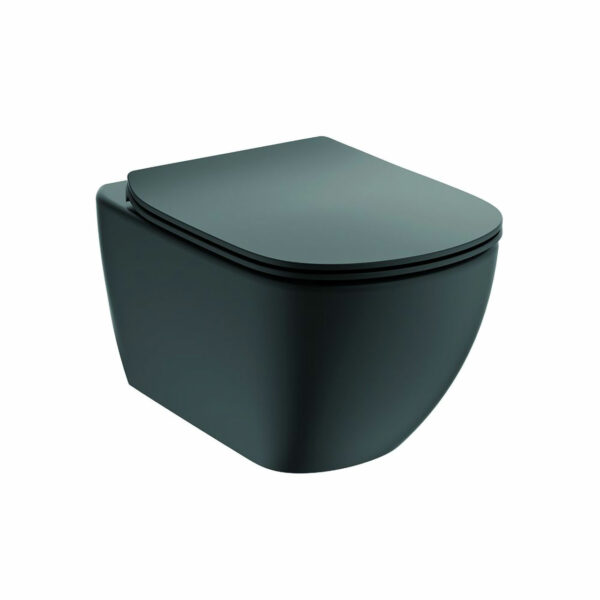 ΛΕΚΑΝΗ ΚΡΕΜΑΣΤΗ TESI II HF AQUABLADE SILK BLACK T0079V3 IDEAL STANDARD
