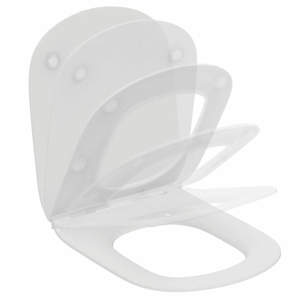 ΚΑΠΑΚΙ ΛΕΚΑΝΗΣ TESI II SOFT CLOSE SANDWICH ΛΕΥΚΟ T3527V1 IDEAL STANDARD - Image 1