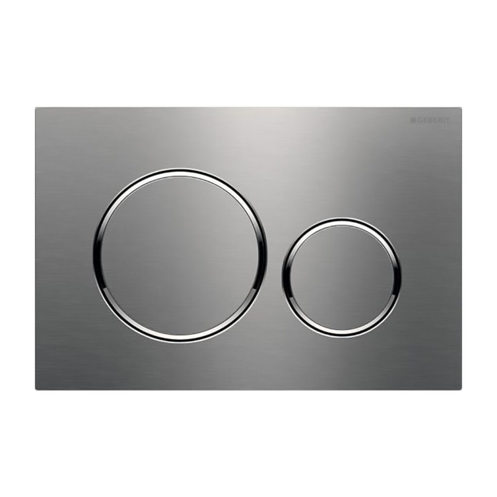 ΠΛΑΚΕΤΑ SIGMA 20 INOX ΓΙΑ ΣΥΣΤΗΜΑ ΔΙΠΛΗΣ ΕΚΠΛΥΣΗΣ 115.882.SN.1 GEBERIT