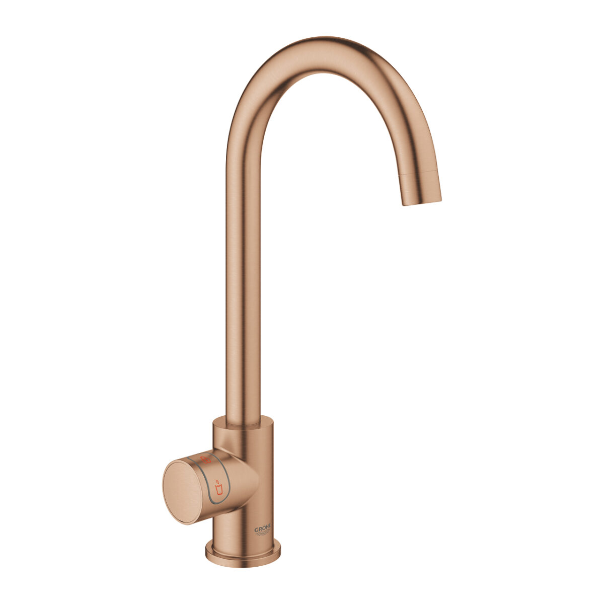 ΒΡΥΣΗ ΚΑΙ ΜΠΟΪΛΕΡ RED MONO Μ SIZE BRUSHED WARM SUNSET C-SPOUT 30085DL1 GROHE - Image 3
