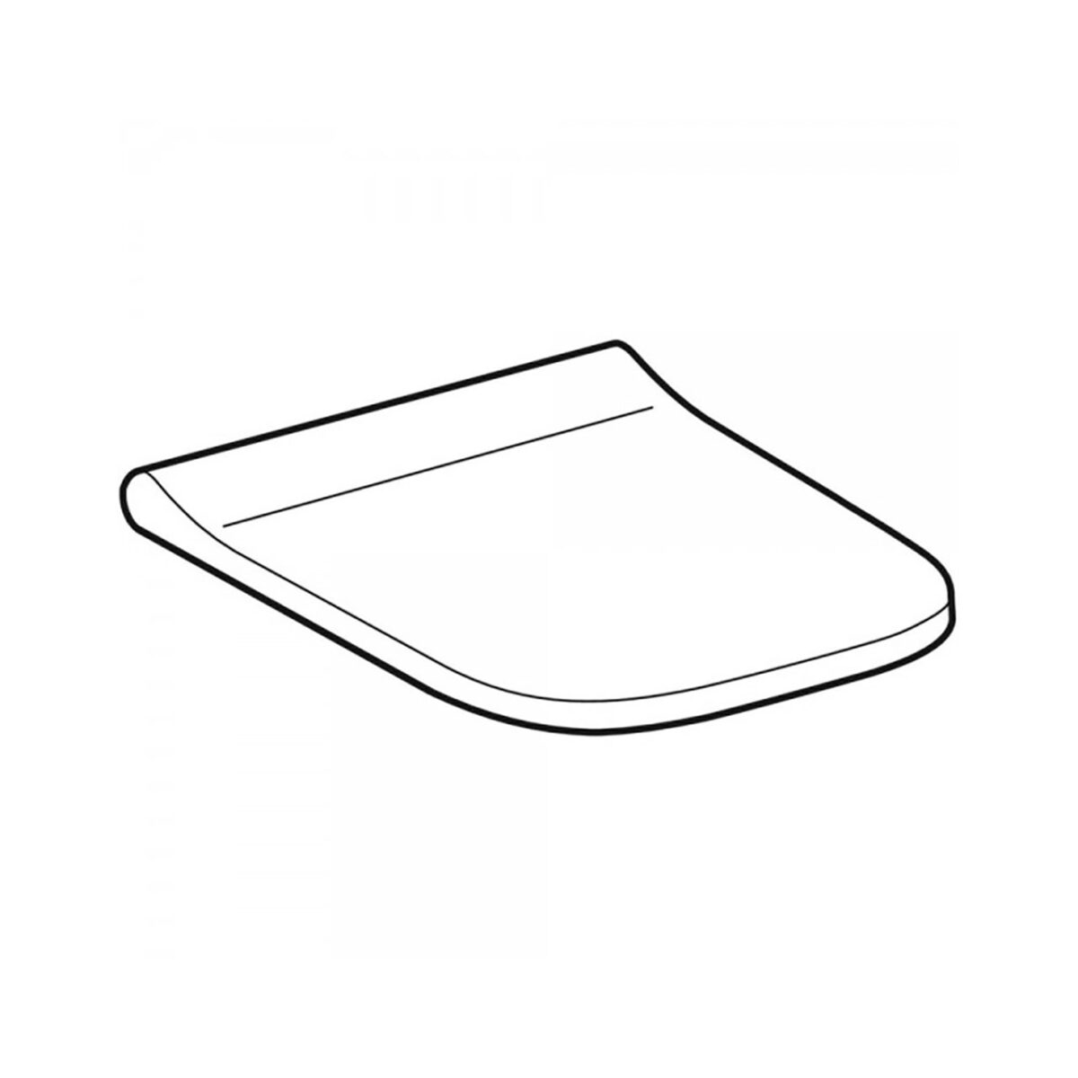 SMYLE SQUARE ΚΑΠΑΚΙ ΛΕΚΑΝΗΣ SOFT CLOSE ΛΕΥΚΟ 500.688.01.1 GEBERIT - Image 3