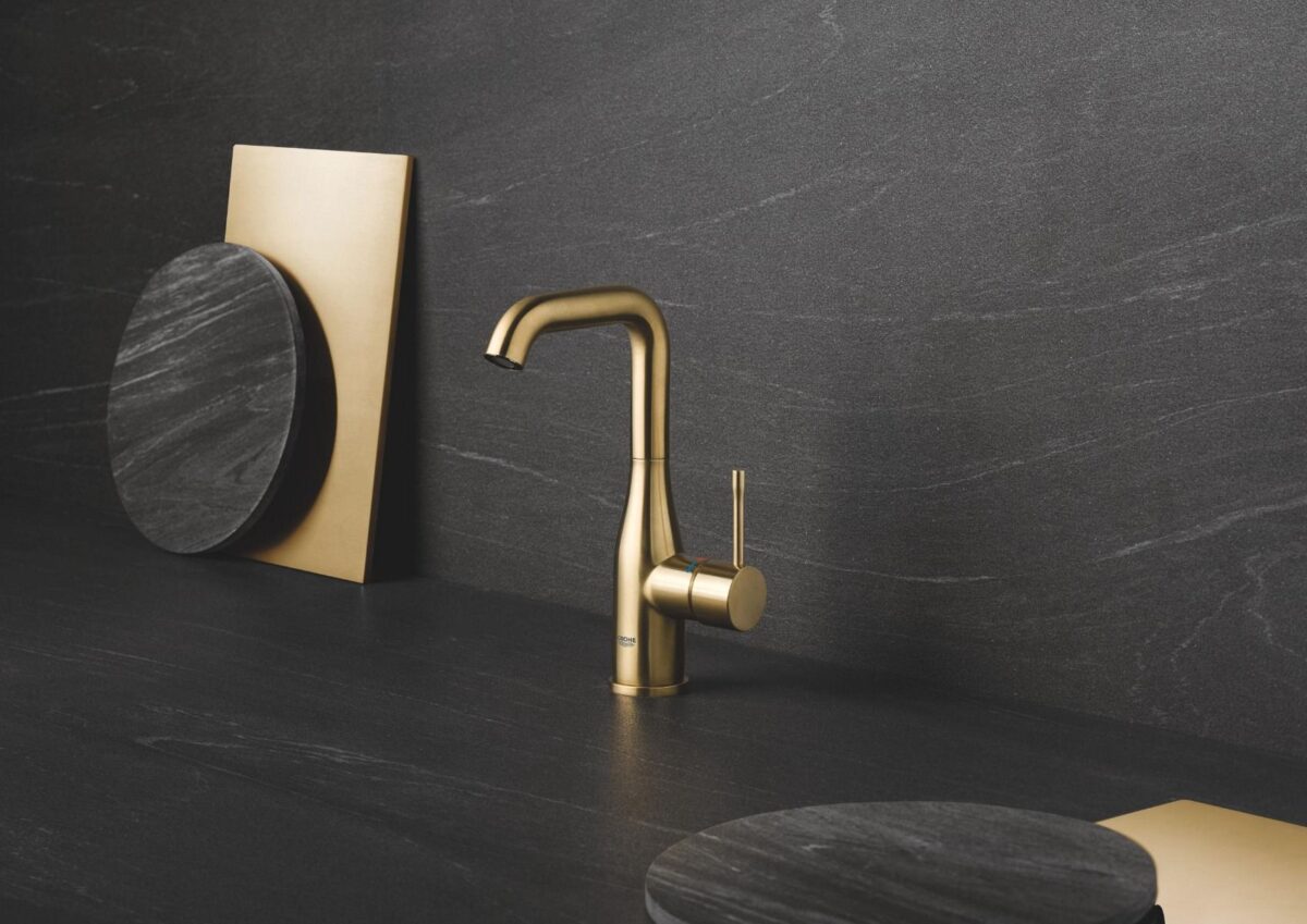ΜΠΑΤΑΡΙΑ ΝΙΠΤΗΡΟΣ ESSENCE ΨΗΛΗ BRUSHED COOL SUNRISE 24174GN1 GROHE - Image 4