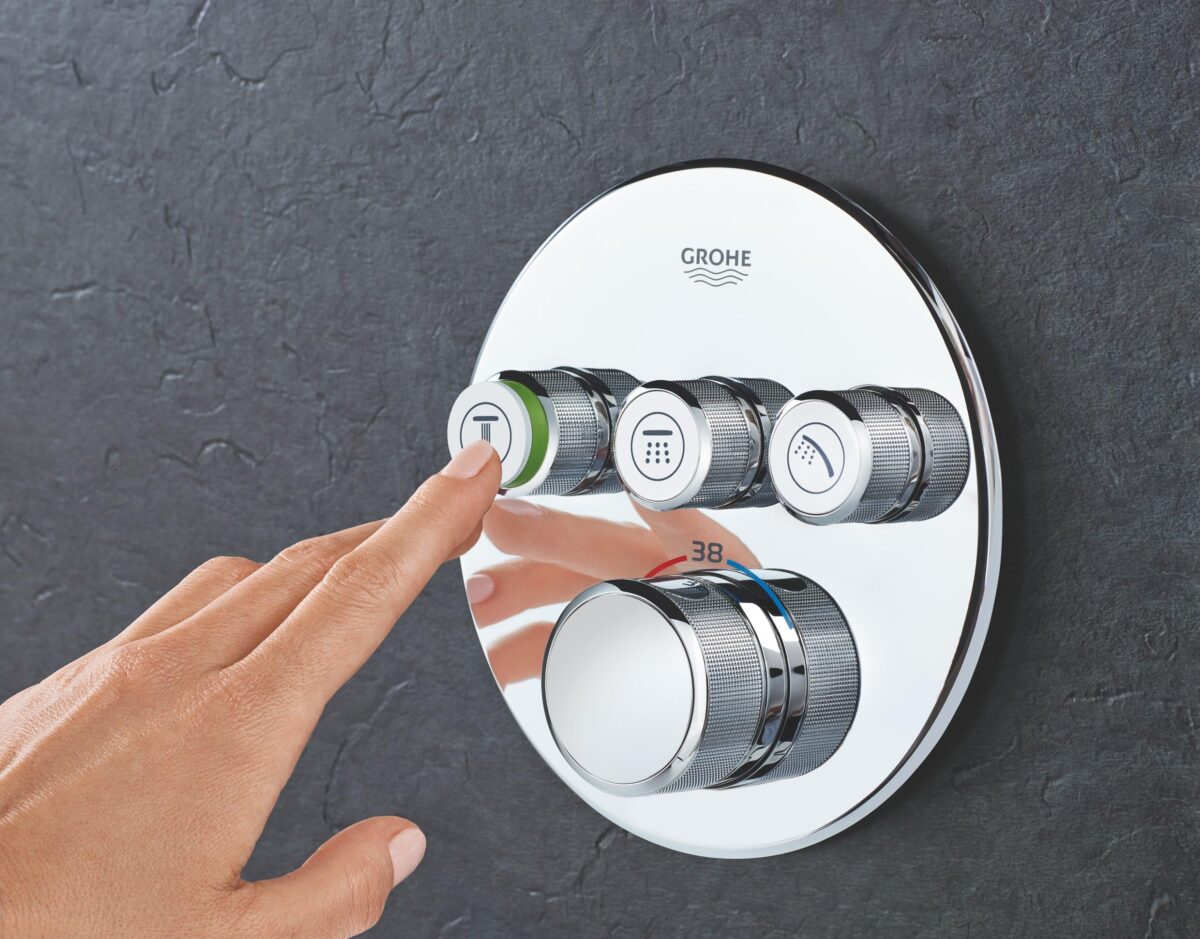 GROHTHERM SMARTCONTROL ROUND ΘΕΡΜΟΣΤΑΤΗΣ ΓΙΑ ΕΝΤΟΙΧΙΖΟΜΕΝΗ ΕΓΚΑΤΑΣΤΑΣΗ 3 ΡΟΩΝ ΧΡΩΜΕ 29121000 GROHE - Image 3