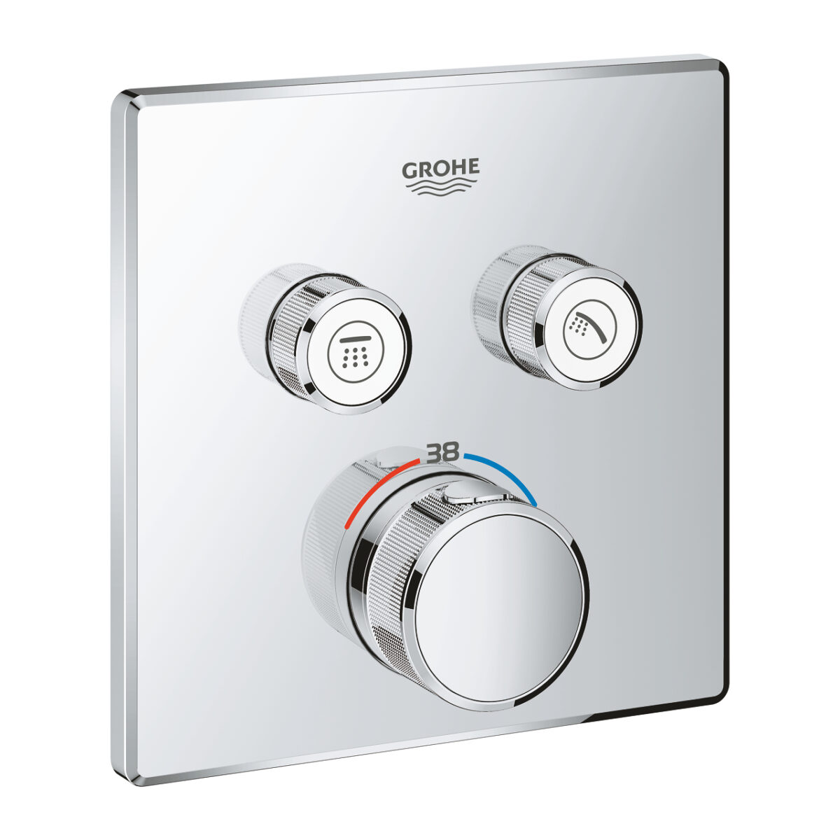 GROHTHERM SMARTCONTROL ΘΕΡΜΟΣΤΑΤΗΣ ΓΙΑ ΕΝΤΟΙΧΙΖΟΜΕΝΗ ΕΓΚΑΤΑΣΤΑΣΗ 2 ΡΟΩΝ CHROME 29124000 GROHE - Image 1