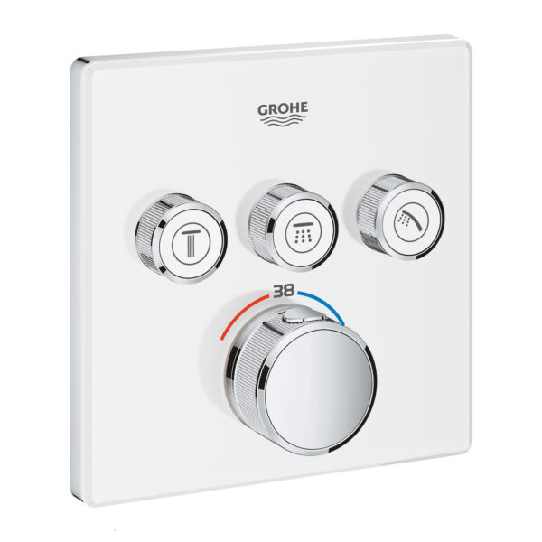 GROHTHERM SMARTCONTROL ΘΕΡΜΟΣΤΑΤΗΣ ΓΙΑ ΕΝΤΟΙΧΙΖΟΜΕΝΗ ΕΓΚΑΤΑΣΤΑΣΗ 3 ΡΟΩΝ MOON WHITE 29157LS0 GROHE