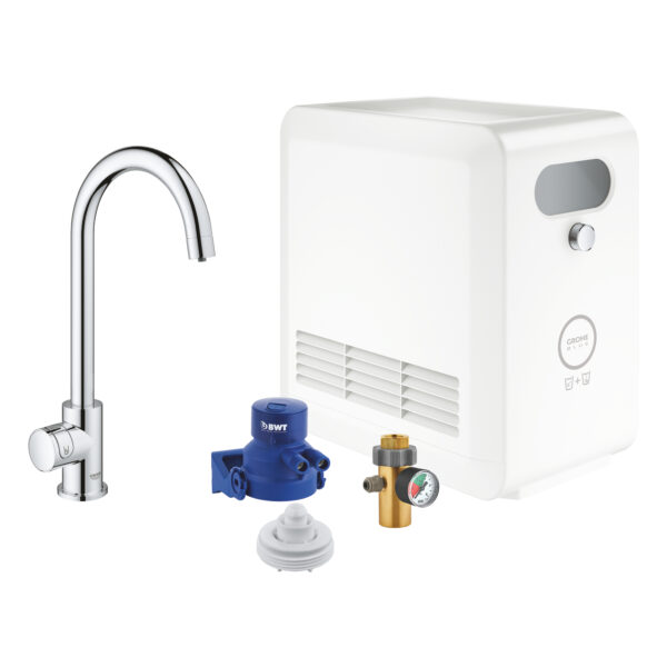 BLUE PROFESSIONAL ΚΙΤ ΕΚΡΟΗΣ C-SPOUT ΜΕ ΜΠΑΤΑΡΙΑ ΜΟΝΗΣ ΛΕΙΤΟΥΡΓΙΑΣ ΧΡΩΜΕ 31302002 GROHE
