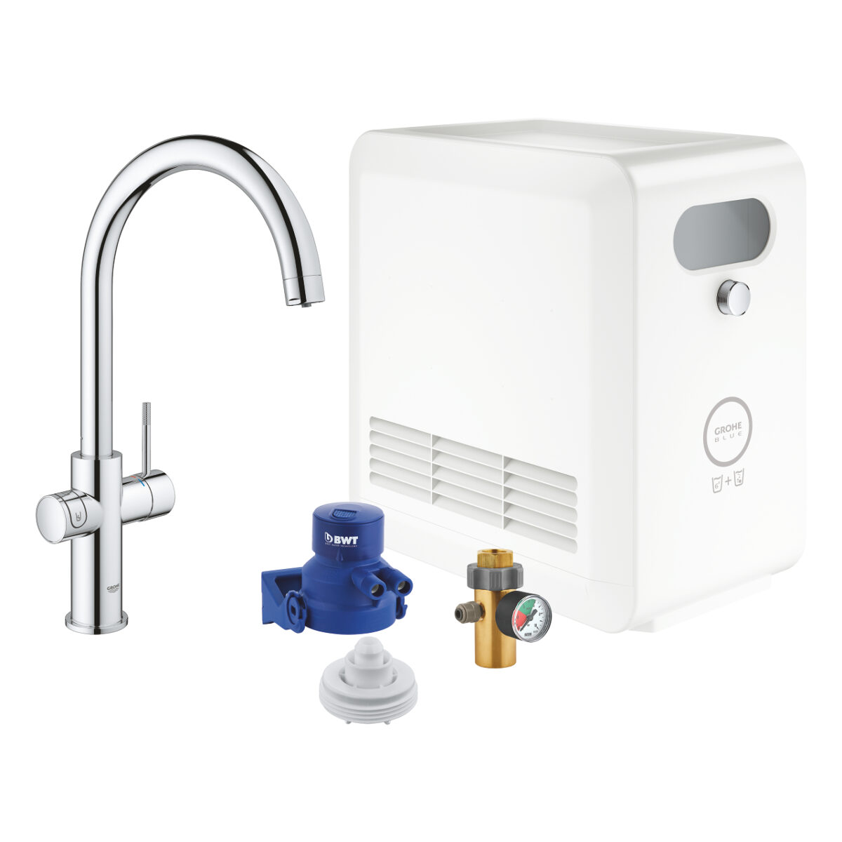 BLUE PROFESSIONAL ΚΙΤ ΜΕ ΡΟΥΞΟΥΝΙ C-SPOUT ΧΡΩΜΕ 31323002 GROHE - Image 1