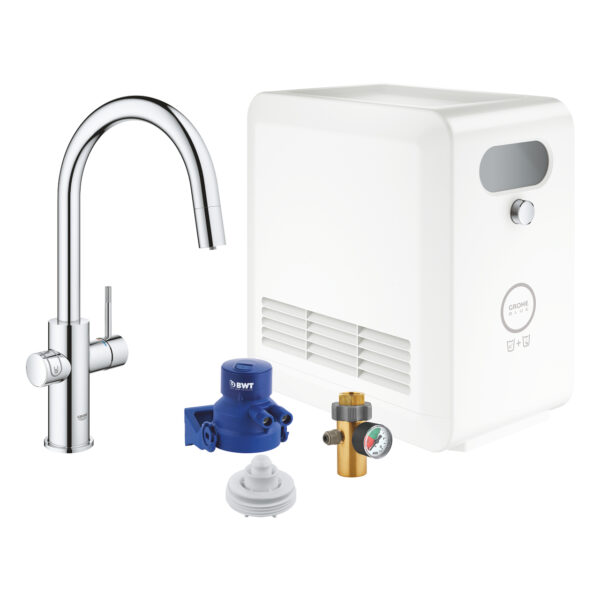 BLUE PROFESSIONAL ΚΙΤ ΜΕ ΡΟΥΞΟΥΝΙ C-SPOUT ΜΕ ΑΠΟΣΠΩΜΕΝΟ ΝΤΟΥΣ ΧΡΩΜΕ 31325002 GROHE