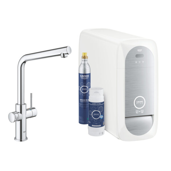 BLUE HOME ΚΙΤ ΕΚΚΙΝΗΣΗΣ ΕΚΡΟΗΣ L-SPOUT ΧΡΩΜΕ 31454001 GROHE
