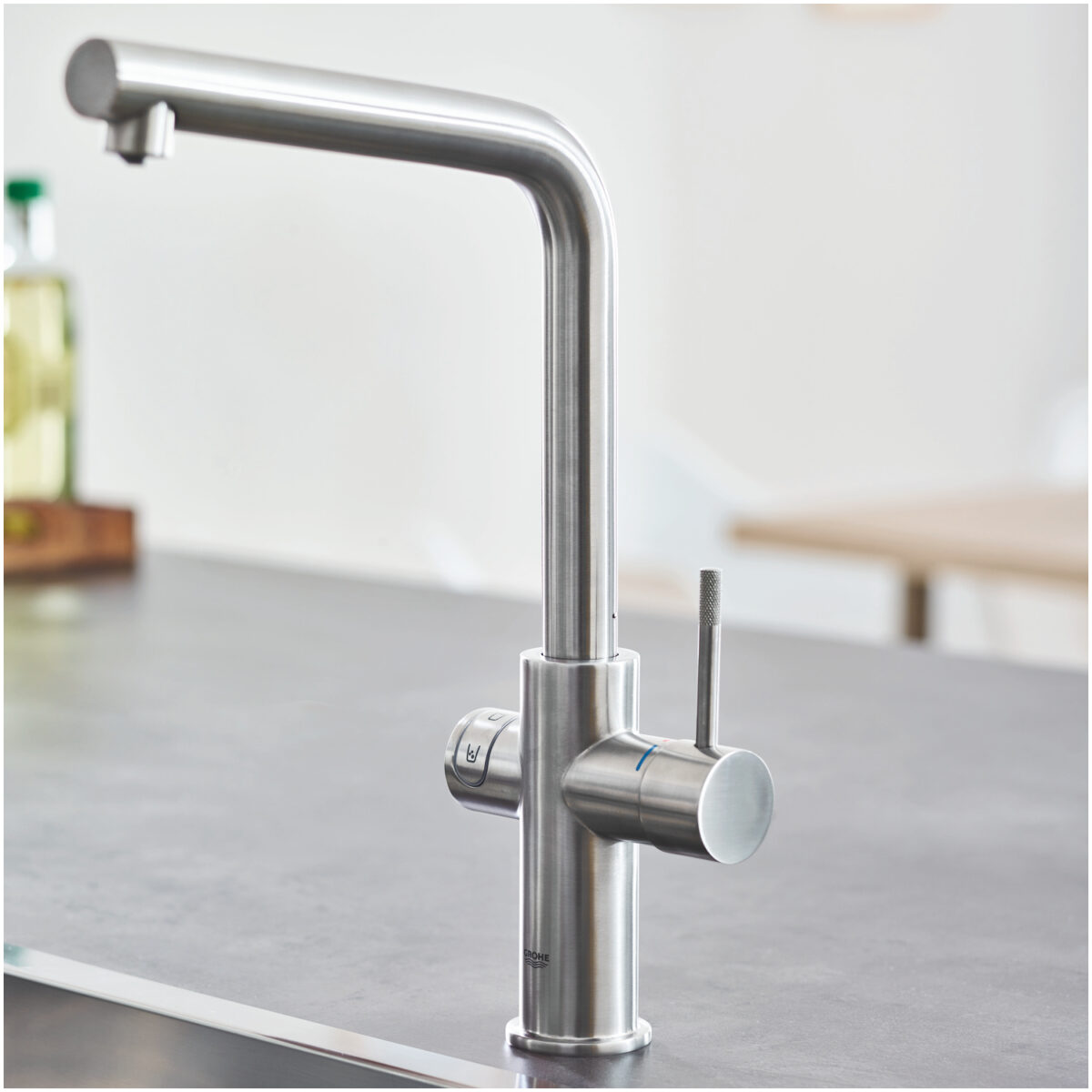 BLUE HOME ΚΙΤ ΕΚΚΙΝΗΣΗΣ ΕΚΡΟΗΣ L-SPOUT SUPERSTEEL 31454DC1 GROHE - Image 3