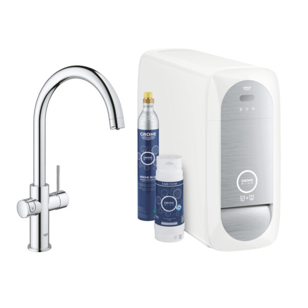 BLUE HOME ΚΙΤ ΕΚΚΙΝΗΣΗΣ ΕΚΡΟΗΣ C-SPOUT ΧΡΩΜΕ 31455001 GROHE