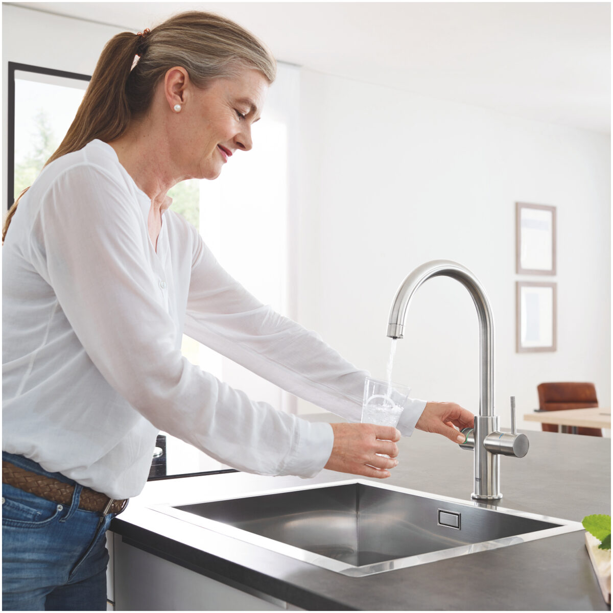 BLUE HOME ΚΙΤ ΕΚΚΙΝΗΣΗΣ ΕΚΡΟΗΣ C-SPOUT SUPERSTEEL 31455DC1 GROHE - Image 4