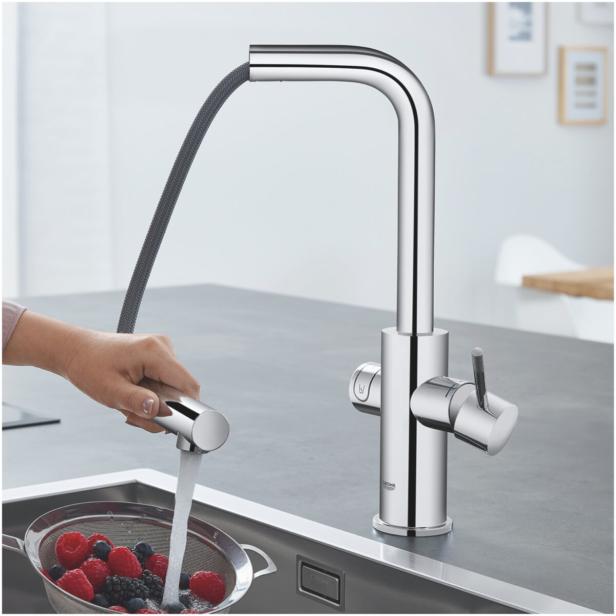 BLUE HOME ΚΙΤ ΕΚΚΙΝΗΣΗΣ ΕΚΡΟΗΣ L-SPOUT ΜΕ ΑΠΟΣΠΩΜΕΝΟ ΝΤΟΥΣ ΧΡΩΜΕ 31539000 GROHE - Image 5