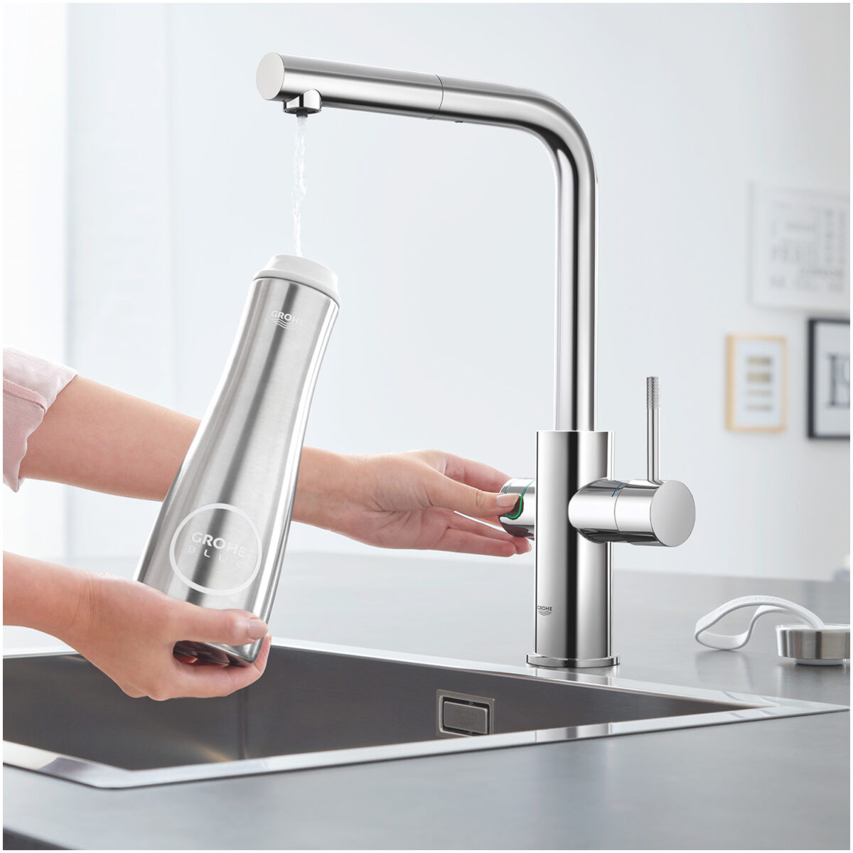 BLUE HOME ΚΙΤ ΕΚΚΙΝΗΣΗΣ ΕΚΡΟΗΣ L-SPOUT ΜΕ ΑΠΟΣΠΩΜΕΝΟ ΝΤΟΥΣ ΧΡΩΜΕ 31539000 GROHE - Image 7