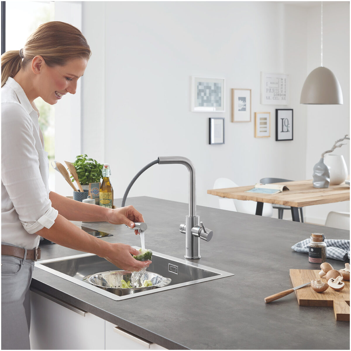 BLUE HOME ΚΙΤ ΕΚΚΙΝΗΣΗΣ ΕΚΡΟΗΣ L-SPOUT ΜΕ ΑΠΟΣΠΩΜΕΝΟ ΝΤΟΥΣ SUPERSTEEL 31539DC0 GROHE - Image 4