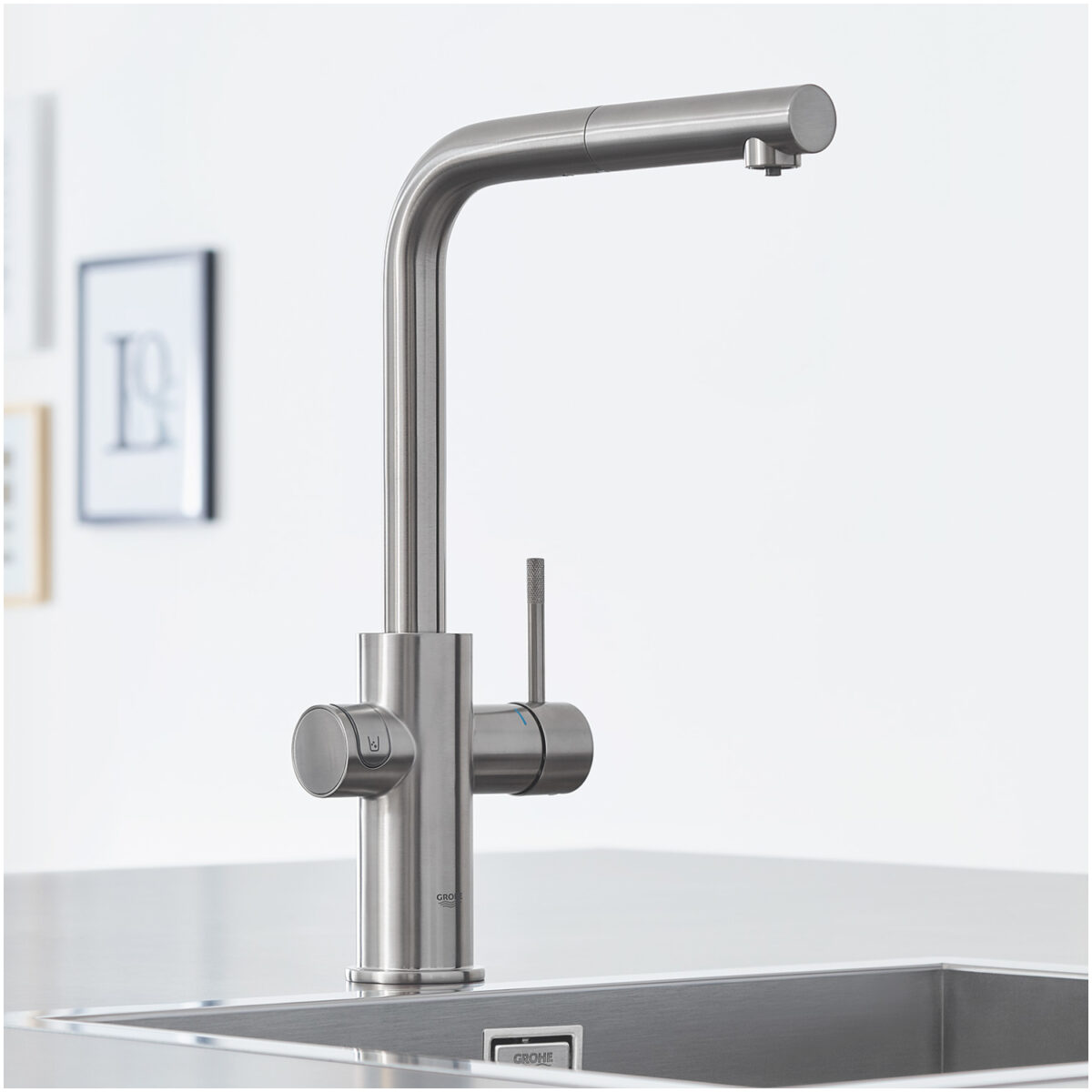 BLUE HOME ΚΙΤ ΕΚΚΙΝΗΣΗΣ ΕΚΡΟΗΣ L-SPOUT ΜΕ ΑΠΟΣΠΩΜΕΝΟ ΝΤΟΥΣ SUPERSTEEL 31539DC0 GROHE - Image 5