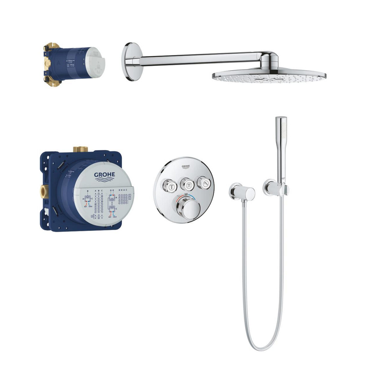 GROHTHERM SMARTCONTROL ΣΕΤ ΕΝΤΟΙΧΙΣΜΟΥ ROUND 34705000 GROHE - Image 1
