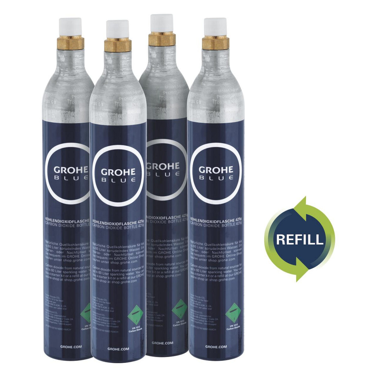 BLUE ΣΕΤ ΕΚΚΙΝΗΣΗΣ ΜΕ 4 ΤΕΜΑΧΙΑ 425 G CO2 ΑΝΤΑΛΛΑΚΤΙΚΑ 40687000 GROHE - Image 1