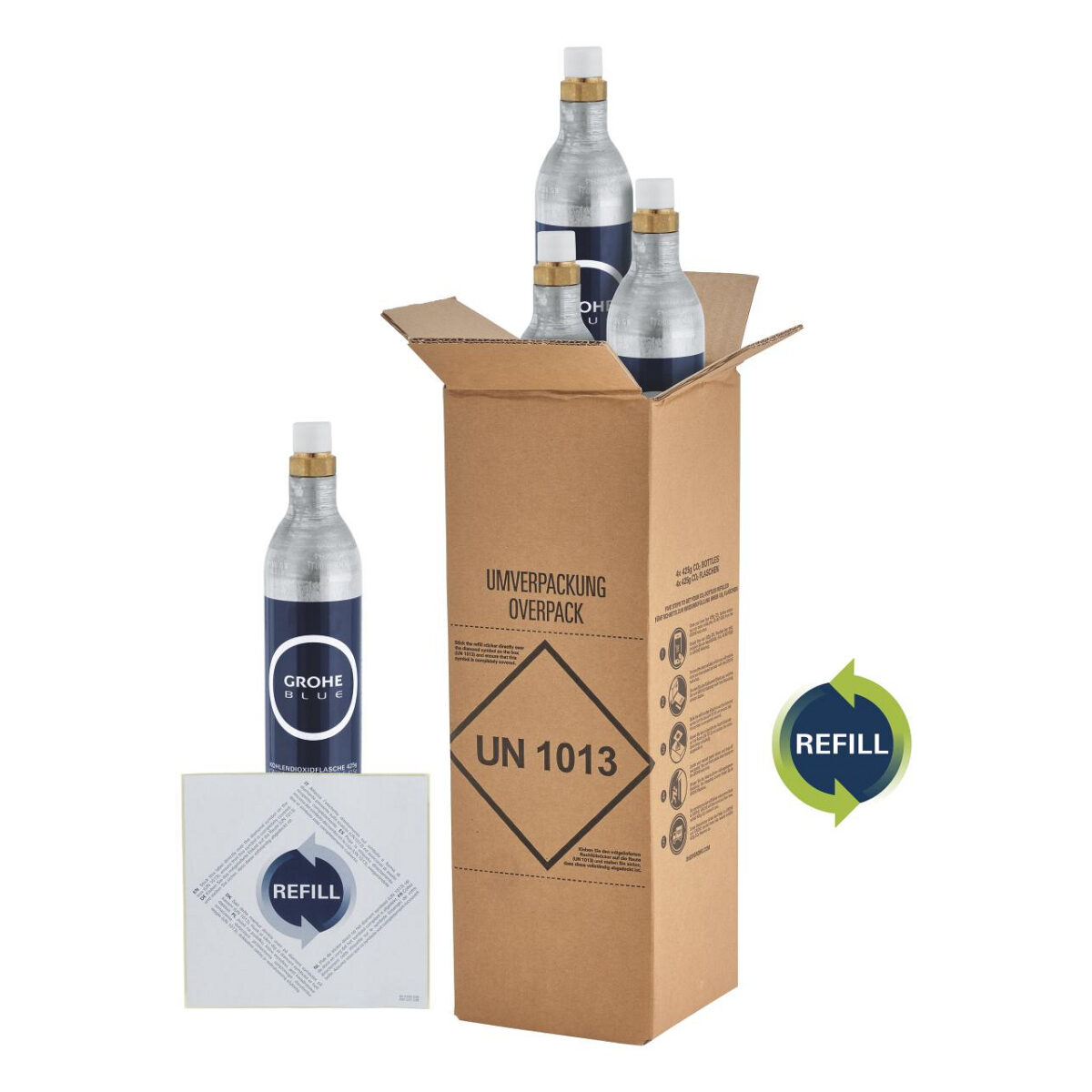 BLUE ΣΕΤ ΕΚΚΙΝΗΣΗΣ ΜΕ 4 ΤΕΜΑΧΙΑ 425 G CO2 ΑΝΤΑΛΛΑΚΤΙΚΑ 40687000 GROHE - Image 2