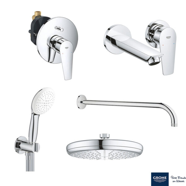 BAUEDGE ΣΕΤ ΓΙΑ ΝΙΠΤΗΡΑ ΜΕ ΜΠΑΤΑΡΙΑ 2 ΟΠΩΝ 20474001 GROHE