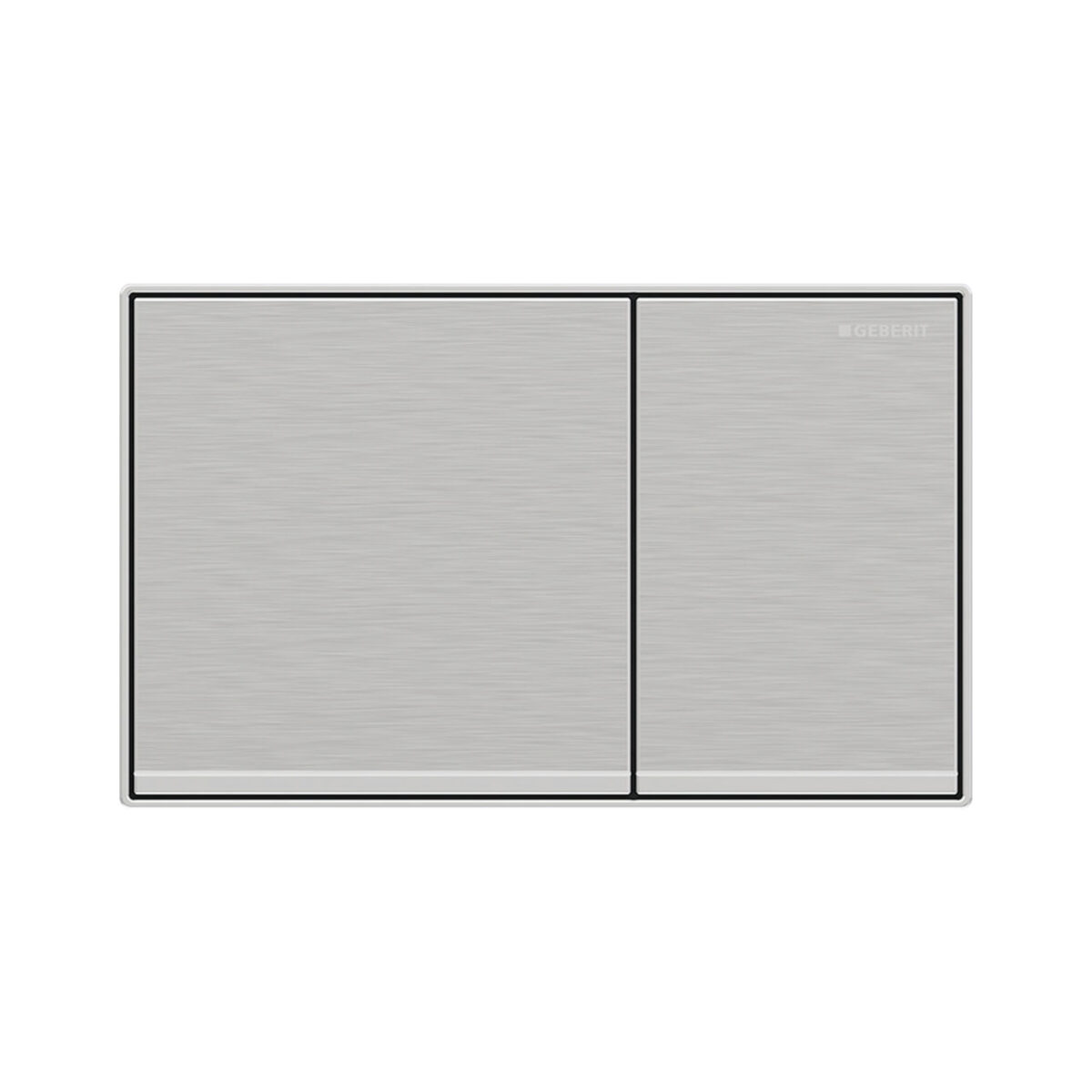 ΠΛΑΚΕΤΑ SIGMA 60 ΔΙΠΛΗΣ ΕΚΠΛΥΣΗΣ BRUSHED ΧΡΩΜΕ 115.640.GH.1 GEBERIT - Image 1