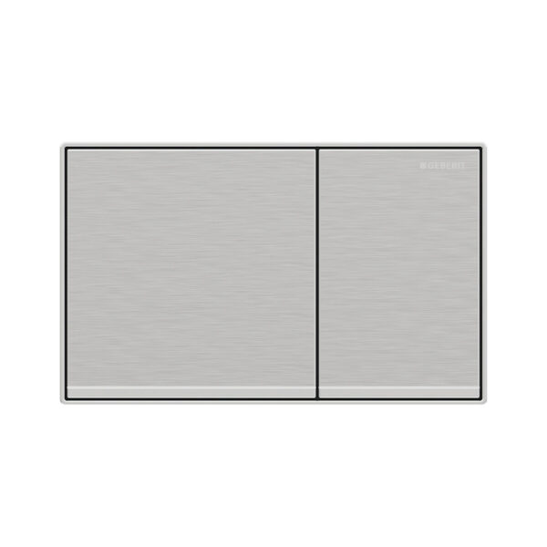ΠΛΑΚΕΤΑ SIGMA 60 ΔΙΠΛΗΣ ΕΚΠΛΥΣΗΣ BRUSHED ΧΡΩΜΕ 115.640.GH.1 GEBERIT