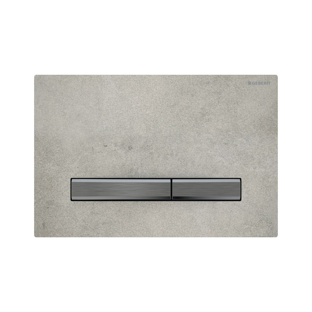 ΠΛΑΚΕΤΑ SIGMA 50 ΔΙΠΛΗΣ ΕΚΠΛΥΣΗΣ CONCRETE LOOK ΜΕ ΜΑΥΡΑ ΚΟΥΜΠΙΑ 115.671.JV.2 GEBERIT - Image 1