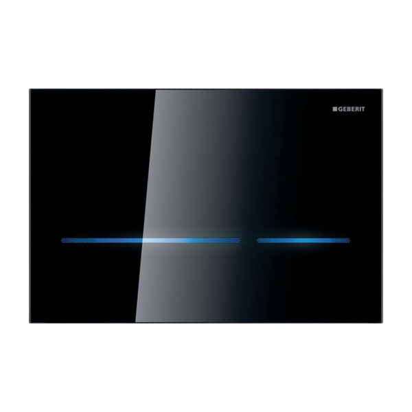 ΠΛΑΚΕΤΑ ΦΩΤΟΚΥΤΤΑΡΟΥ SIGMA 80 ΜΑΥΡΟ ΓΥΑΛΙ 116.092.SG.6 GEBERIT