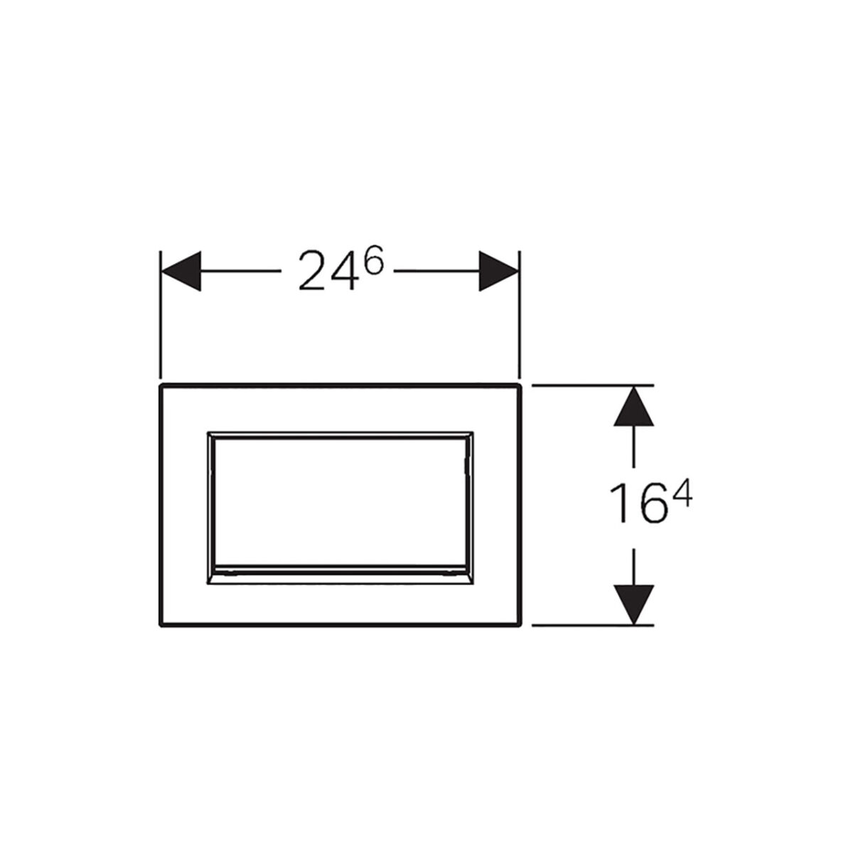 ΠΛΑΚΕΤΑ SIGMA 30 BRUSHED CHROME 115.893.KX.1 GEBERIT - Image 2