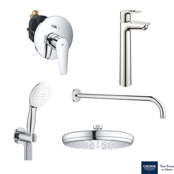BAULOOP ΣΕΤ ΓΙΑ ΝΙΠΤΗΡΑ ΜΕ ΜΠΑΤΑΡΙΑ XL-ΜΕΓΕΘΟΣ 23764001 GROHE