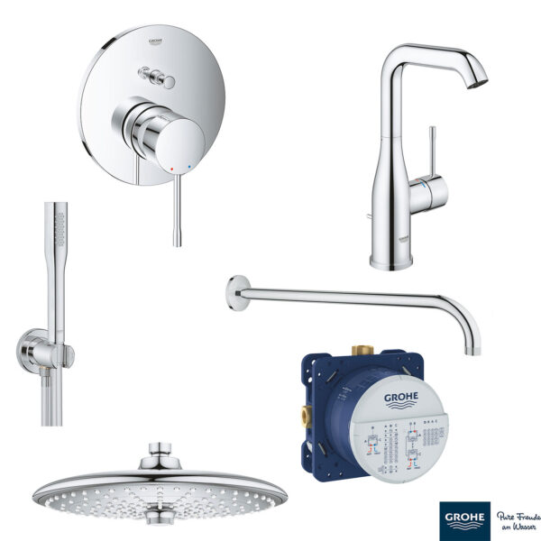 ESSENCE ΣΕΤ ΓΙΑ ΝΙΠΤΗΡΑ ΜΕ ΨΗΛΗ ΜΠΑΤΑΡΙΑ 24174001 GROHE
