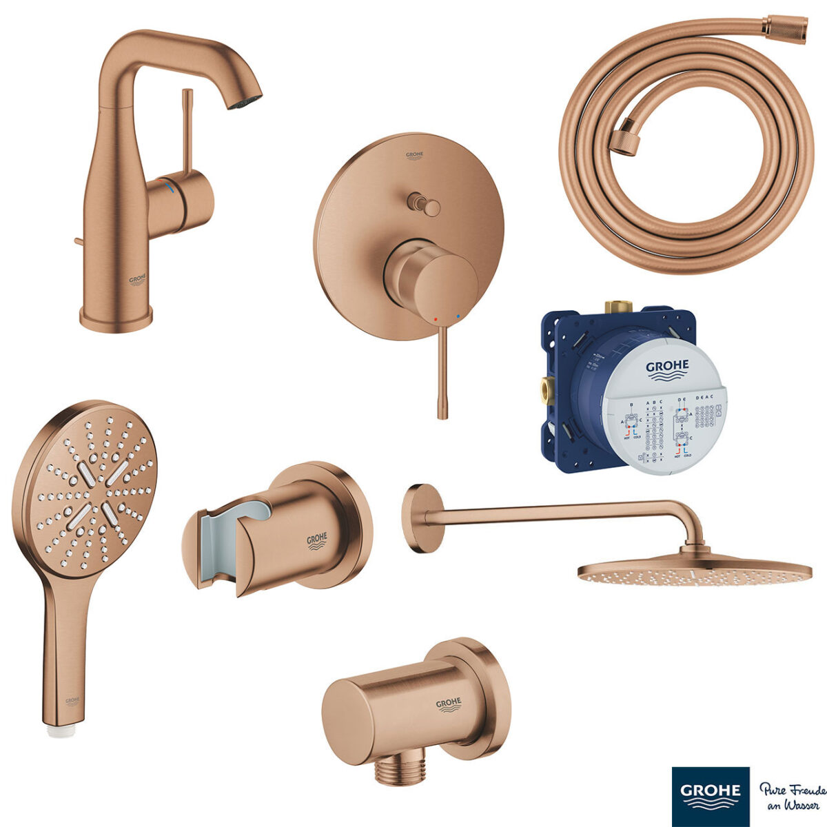 ESSENCE NEW ΣΕΤ ΓΙΑ ΝΙΠΤΗΡΑ ΜΕ ΜΠΑΤΑΡΙΑ Μ-ΜΕΓΕΘΟΣ 24173DL1 GROHE - Image 1