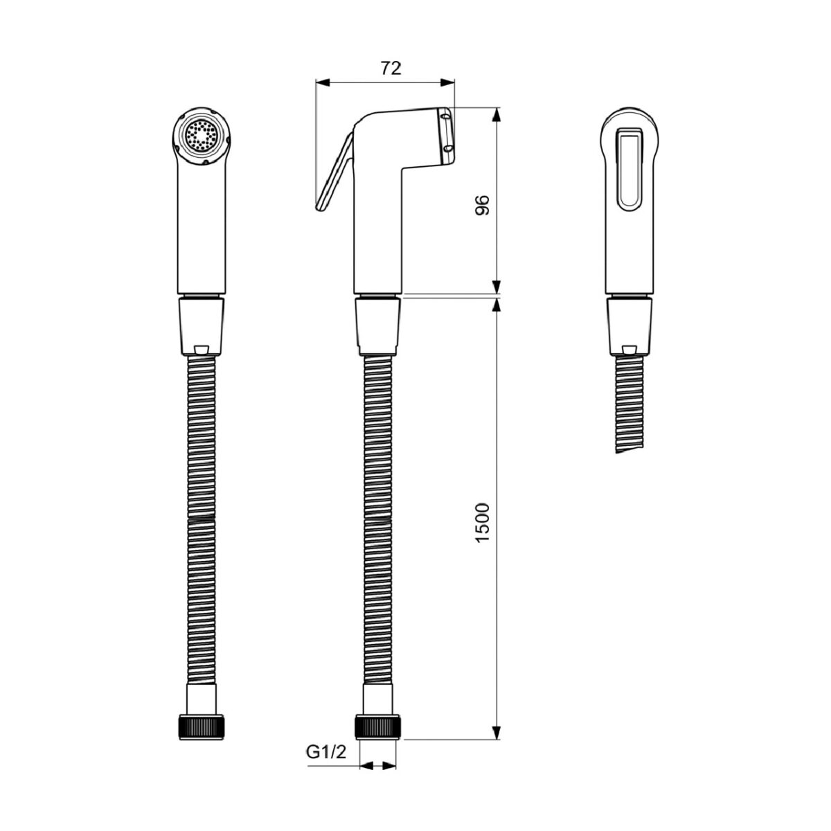 IDEALSPRAY ΕΠΙΤΟΙΧΟ ΣΕΤ ΝΤΟΥΣ BD130AA IDEAL STANDARD - Image 3