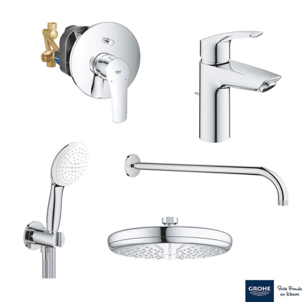 EUROSMART ΣΕΤ ΓΙΑ ΝΙΠΤΗΡΑ ΜΕ ΜΠΑΤΑΡΙΑ 1/2″ S-ΜΕΓΕΘΟΣ 33265003 GROHE