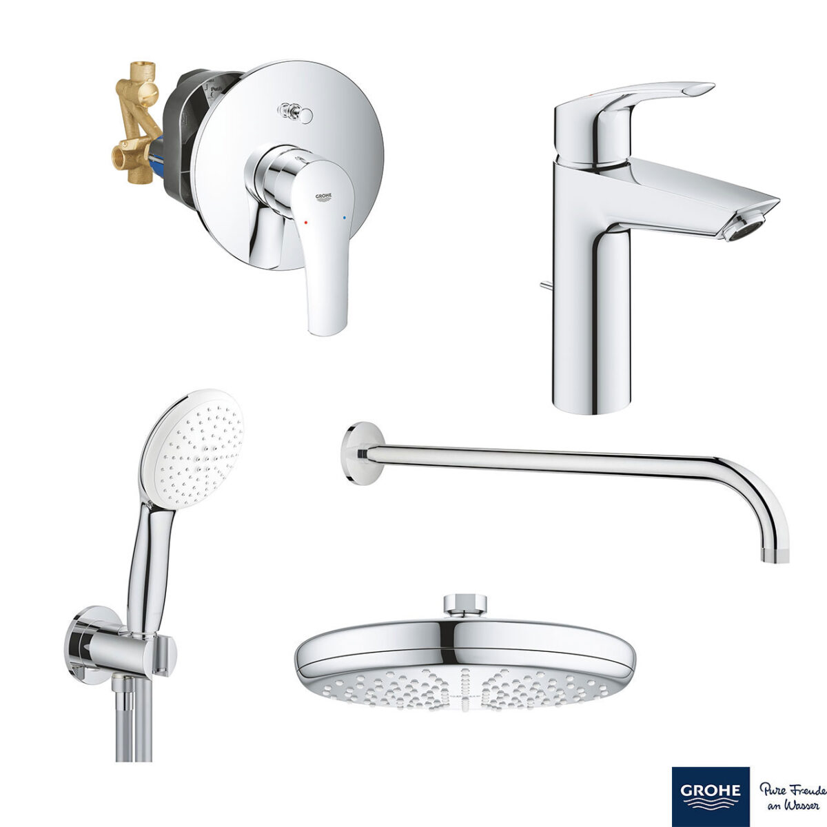 EUROSMART ΣΕΤ ΓΙΑ ΝΙΠΤΗΡΑ ΜΕ ΜΠΑΤΑΡΙΑ 1/2″ M-ΜΕΓΕΘΟΣ 23322003 GROHE - Image 1