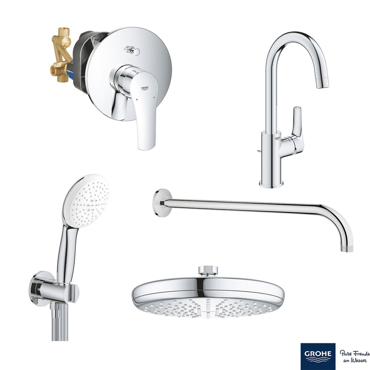 EUROSMART ΣΕΤ ΓΙΑ ΝΙΠΤΗΡΑ ΜΕ ΜΠΑΤΑΡΙΑ 1/2″ L-ΜΕΓΕΘΟΣ 23537003 GROHE - Image 1