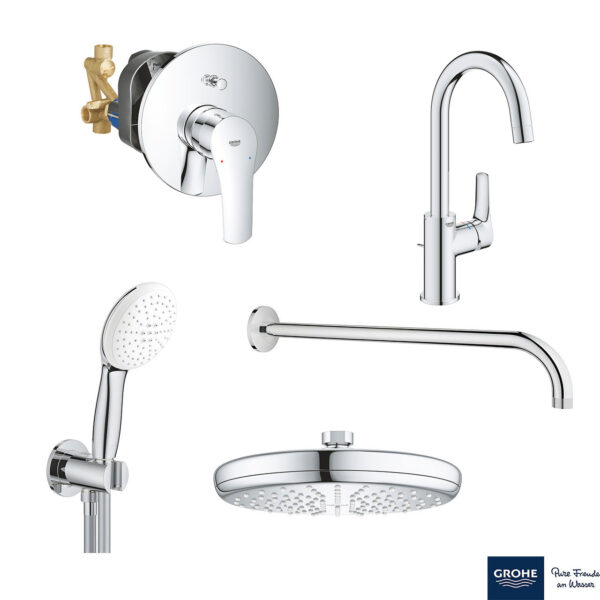 EUROSMART ΣΕΤ ΓΙΑ ΝΙΠΤΗΡΑ ΜΕ ΜΠΑΤΑΡΙΑ 1/2″ L-ΜΕΓΕΘΟΣ 23537003 GROHE